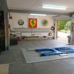 Flexi-Tile 7mm garage floor tiles in mechanics workshop