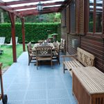 Outdoor terrace with Flexi-Tile flooring tiles