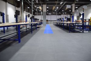 Warehouse with IT equipment and Flexi-Tile floor tiles
