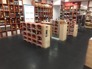 New Flexi-Tile floor in Mille et Une Vignes wine merchants