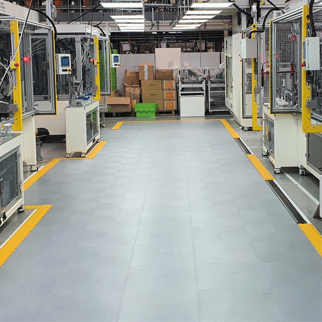 ESD floor in factory environment