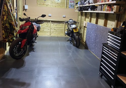 Completed Flexi-Tile garage floor
