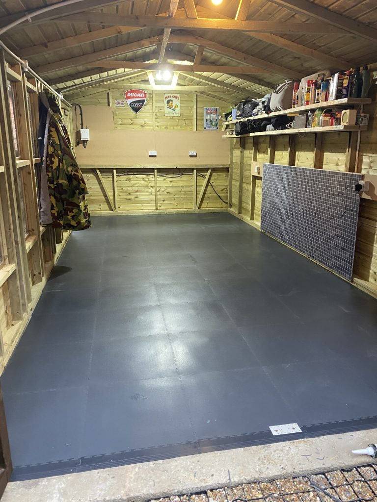 Finished garage floor